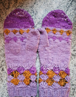 Varma mjuka vantar i samojed och merinoull. Dam small-medium